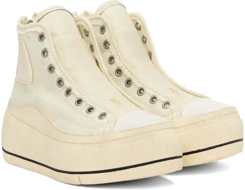 R13 Off-White Lace Free Kurt High-Top Tilly (R13S5032-002)