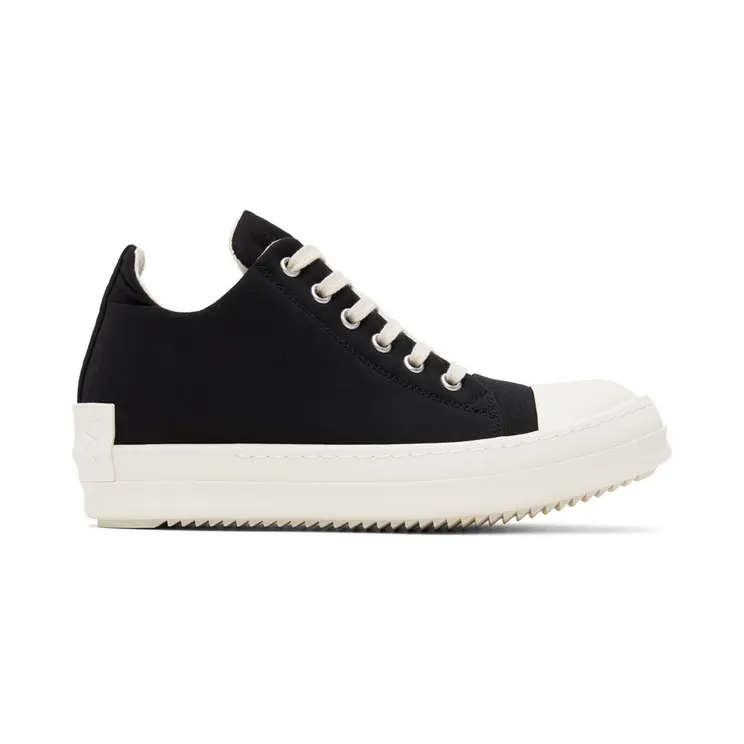 Rick Owens Drkshdw Black Taffeta Sneakers (DU02B4802 MUEH3)