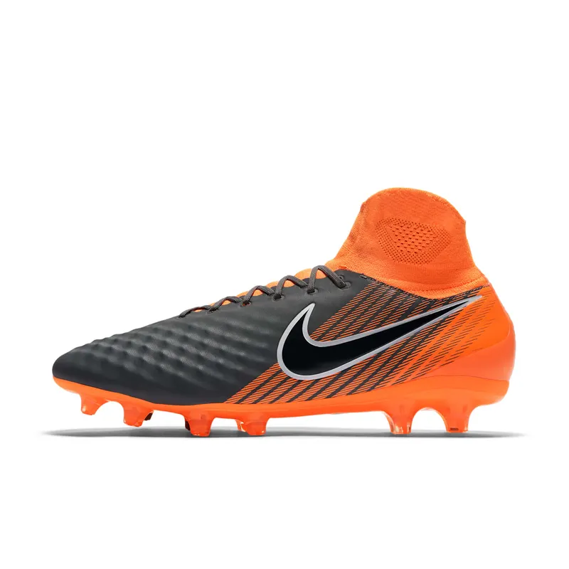 Nike Magista Obra II Pro DF FG Dark Grey Total Orange Dark Grey/Total Orange-White (AH7308-080)