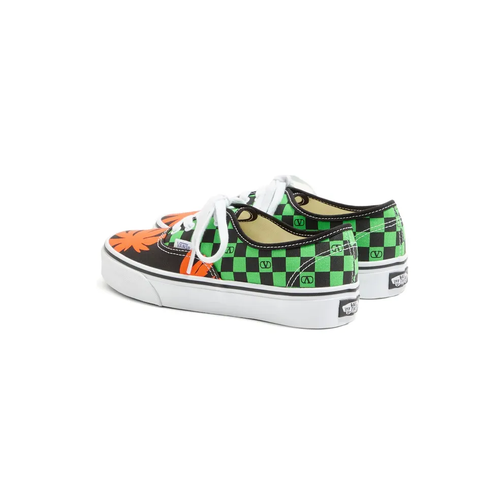 Vans X Valentino X Vans Low-top Fabric “Green/Orange” (7W0S0ND8XWF BAL)