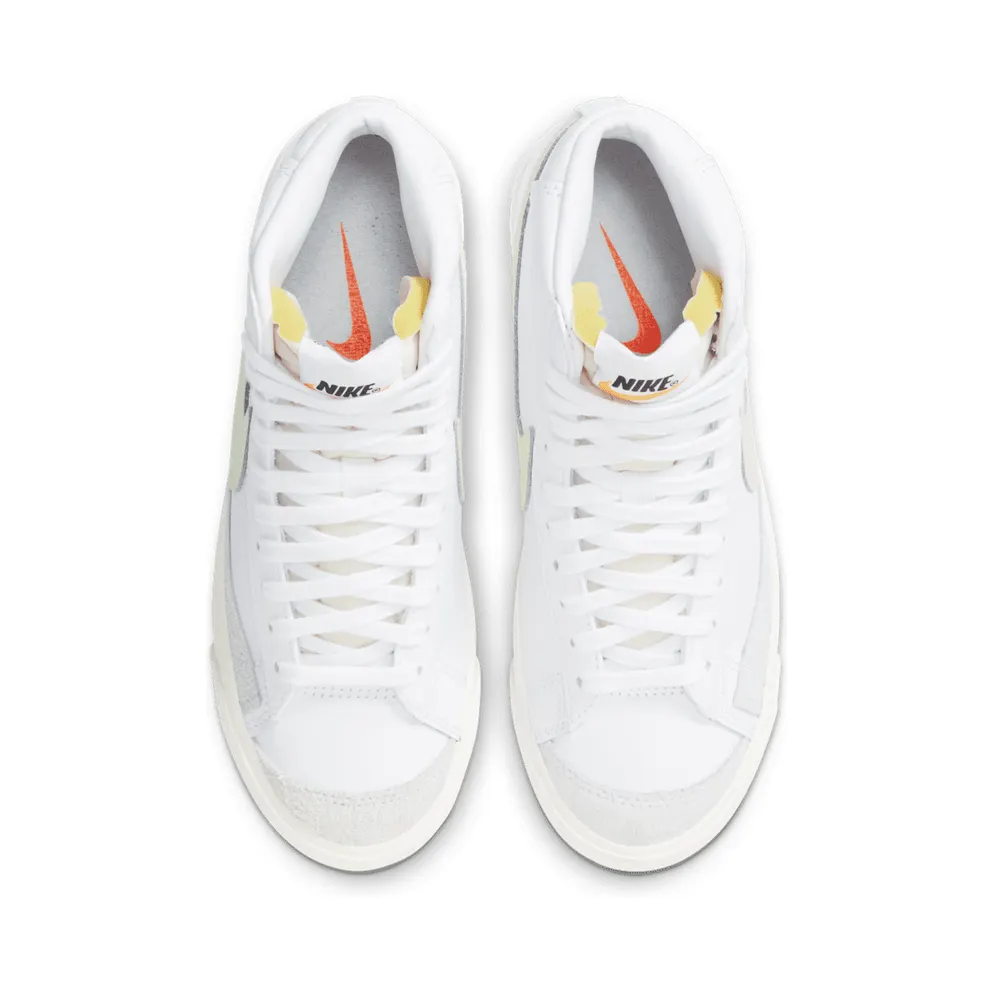 Nike Blazer Mid 77 White Barely Volt (W) White/White-Total Orange-Barely Volt (CZ1055-108)