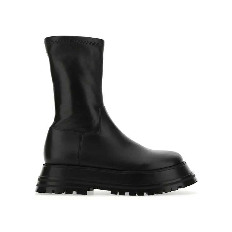 Burberry Leather Boots Black (W) (80436471)