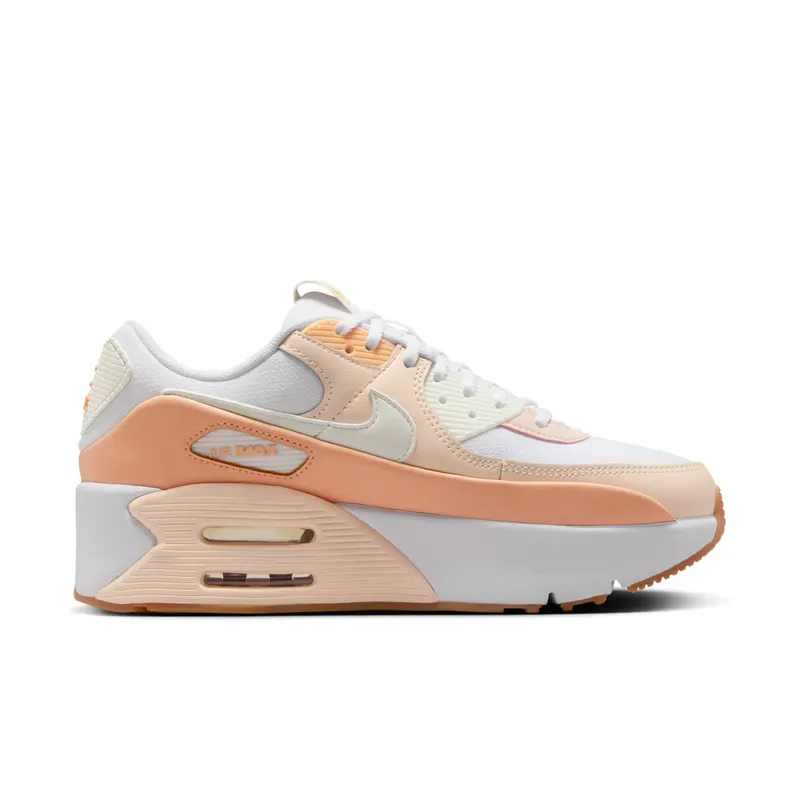 Nike Air Max 90 LV8 White Barely Orange Chalk Sail (FD4328-116)