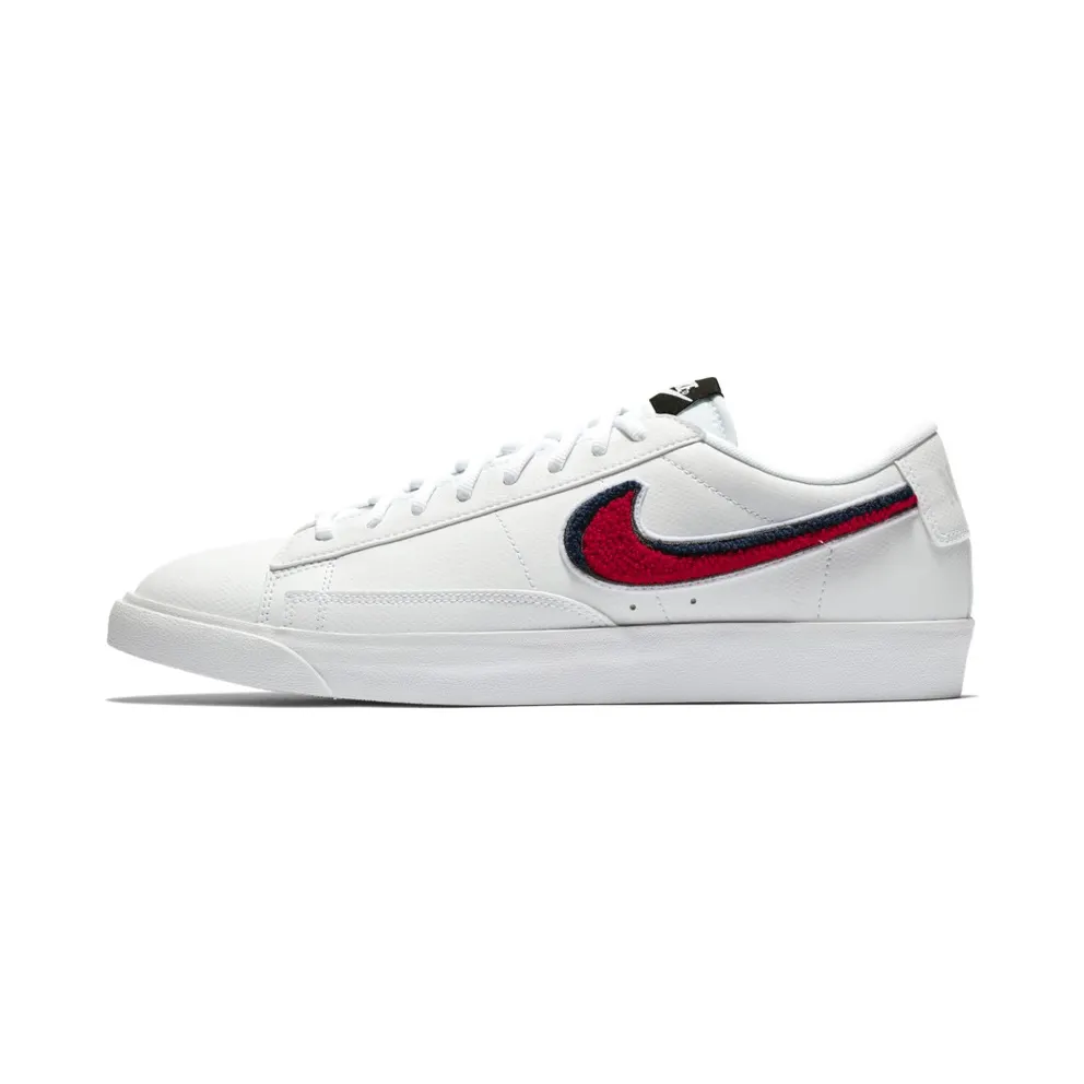 Nike Blazer Low 3D White Blue Red White/White-Blue Void-University Red (AV6964-100)