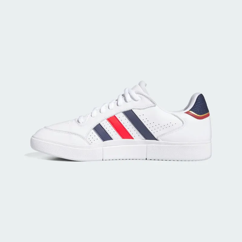 adidas Tyshawn Low Cloud White Better Scarlet Gold Metallic (IF4624)
