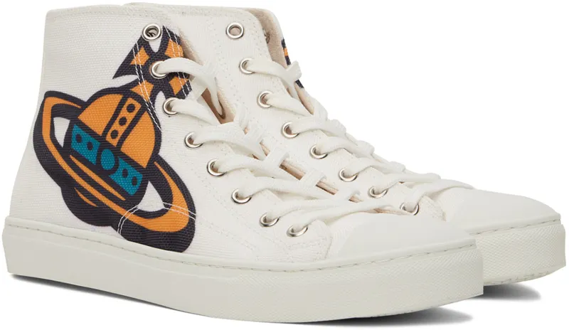 Vivienne Westwood White Plimsoll High-Top (75010001M-W008F-)