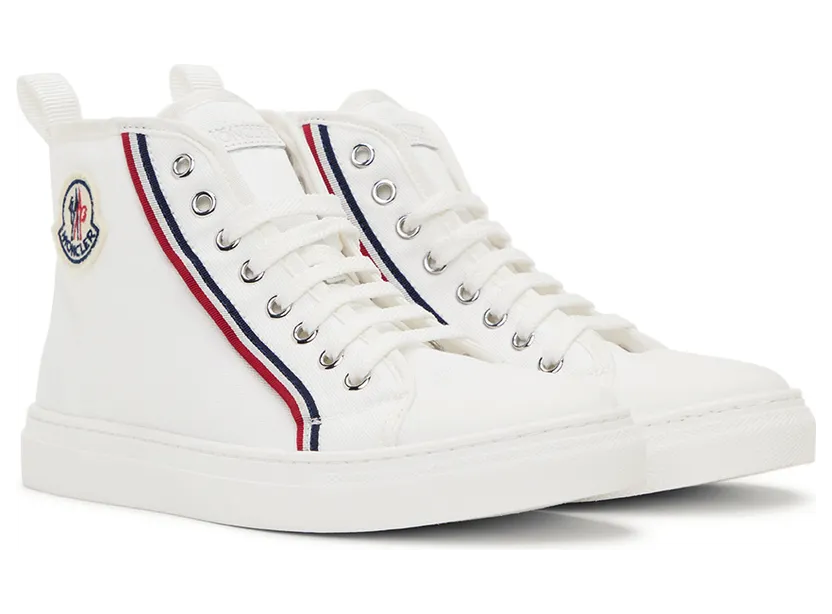 Moncler Enfant Kids White Anyse II High-Top Sneakers (H19544M71600M1892) (4)