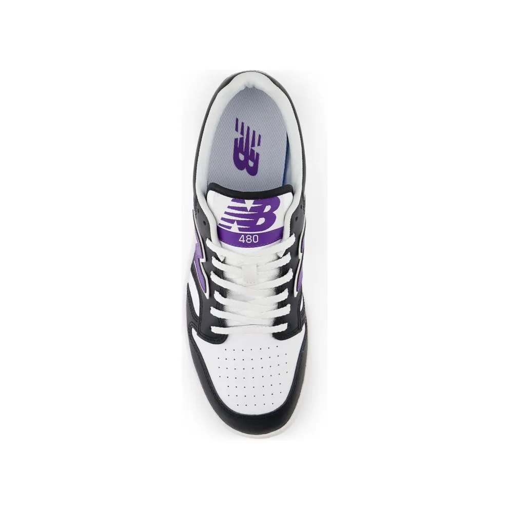 New Balance 480 Black White Purple (BB480LPL)