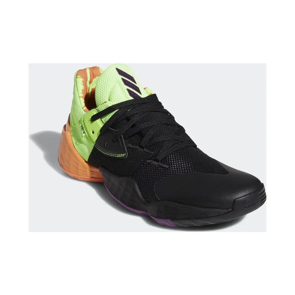 adidas Harden Vol. 4 Black Green Orange Core Black/Amber Tint/Glory Purple (FV4713)