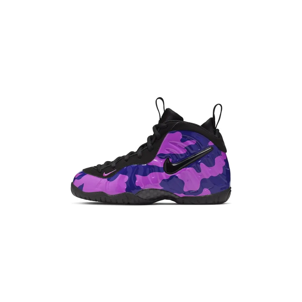Nike Air Little Posite Pro Purple Camo (PS) Black/Court Purple-Hyper Violet (843755-012)