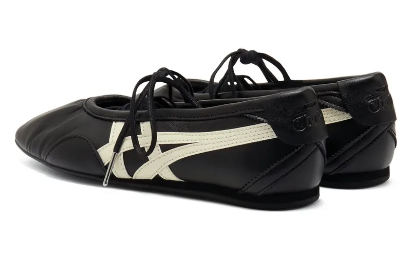 Onitsuka Tiger Womens Gymnarina “Black Cream” (1182A704-001)