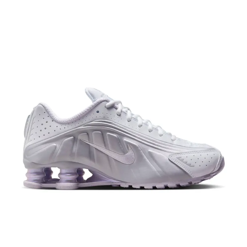 Nike Shox R4 White/Metallic Platinum/Platinum Tint/Barely Grape (HF5076-100)