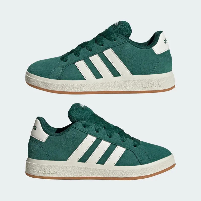 Adidas Grand Court 00s Kids Collegiate Green / Off White / Gum (JP5893)