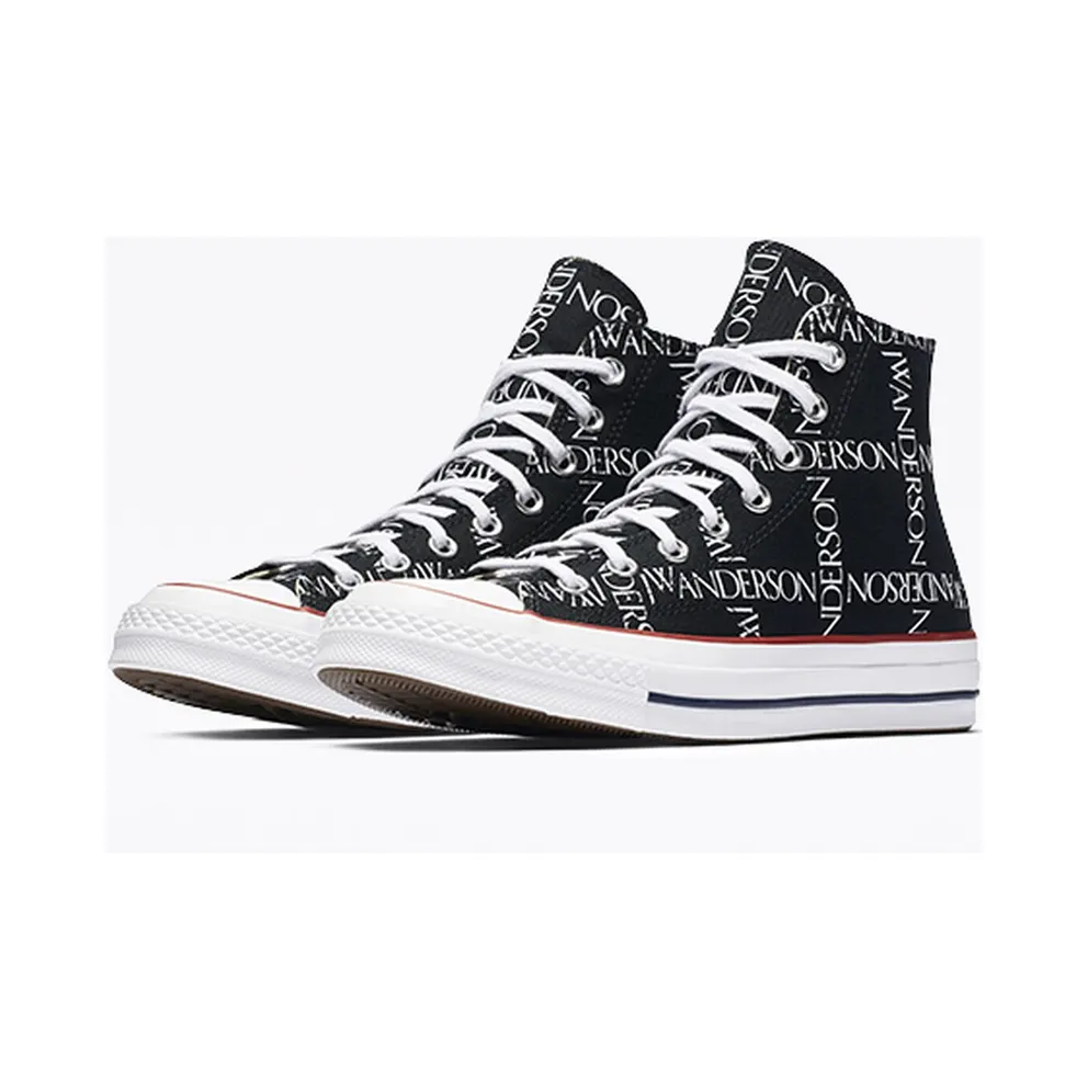 Converse Chuck Taylor All-Star 70s Hi Grid JW Anderson Black Black/White-Insignia Red (160807C)