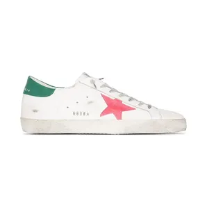 Golden Goose Super-Star White Green Pink (GMF00101F00253410898)