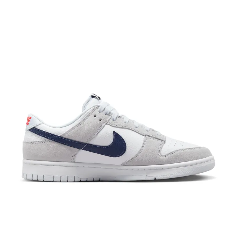 Nike Dunk Low White Grey Navy Aqua Mini Swoosh (FJ4227-001)