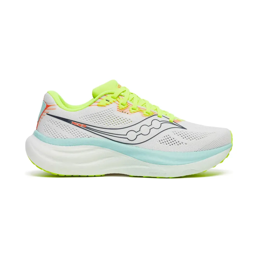 SAUCONY Ride 19 “White / Splash” (S11055-131)