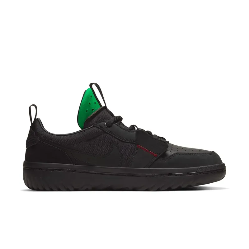 Jordan 1 Low React Fearless Ghetto Gastro Black/Team Red (CT6416-001)