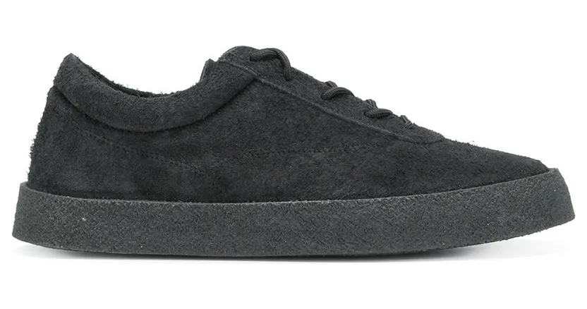 Yeezy Crepe Sneaker Season 6 Thick Shaggy Suede Graphite