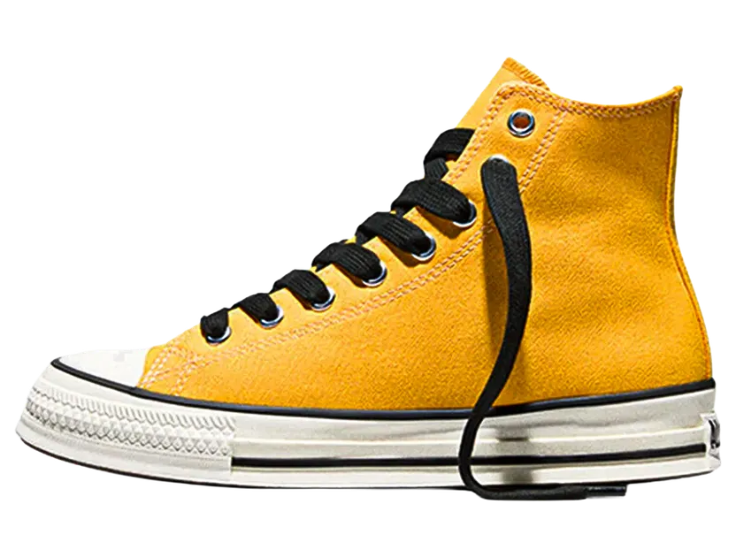 Converse Chuck Taylor Throwback Hi “Gold Palm / Vintage White / Black” (A18842C)