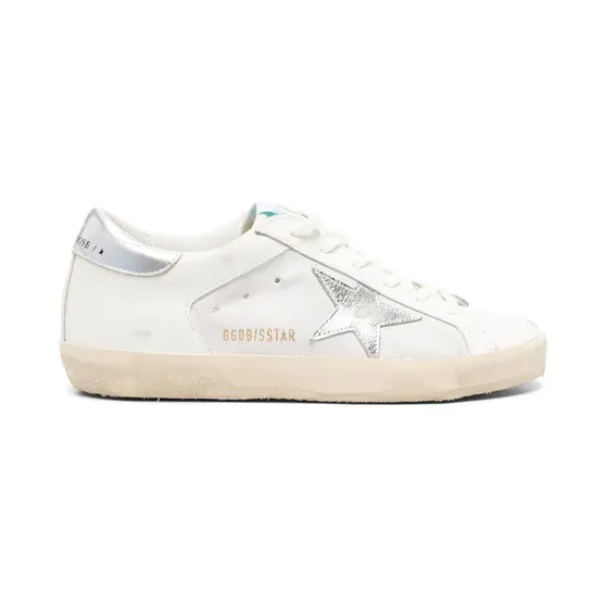 Golden Goose Super-Star leren “White” (GWF00103F005189)