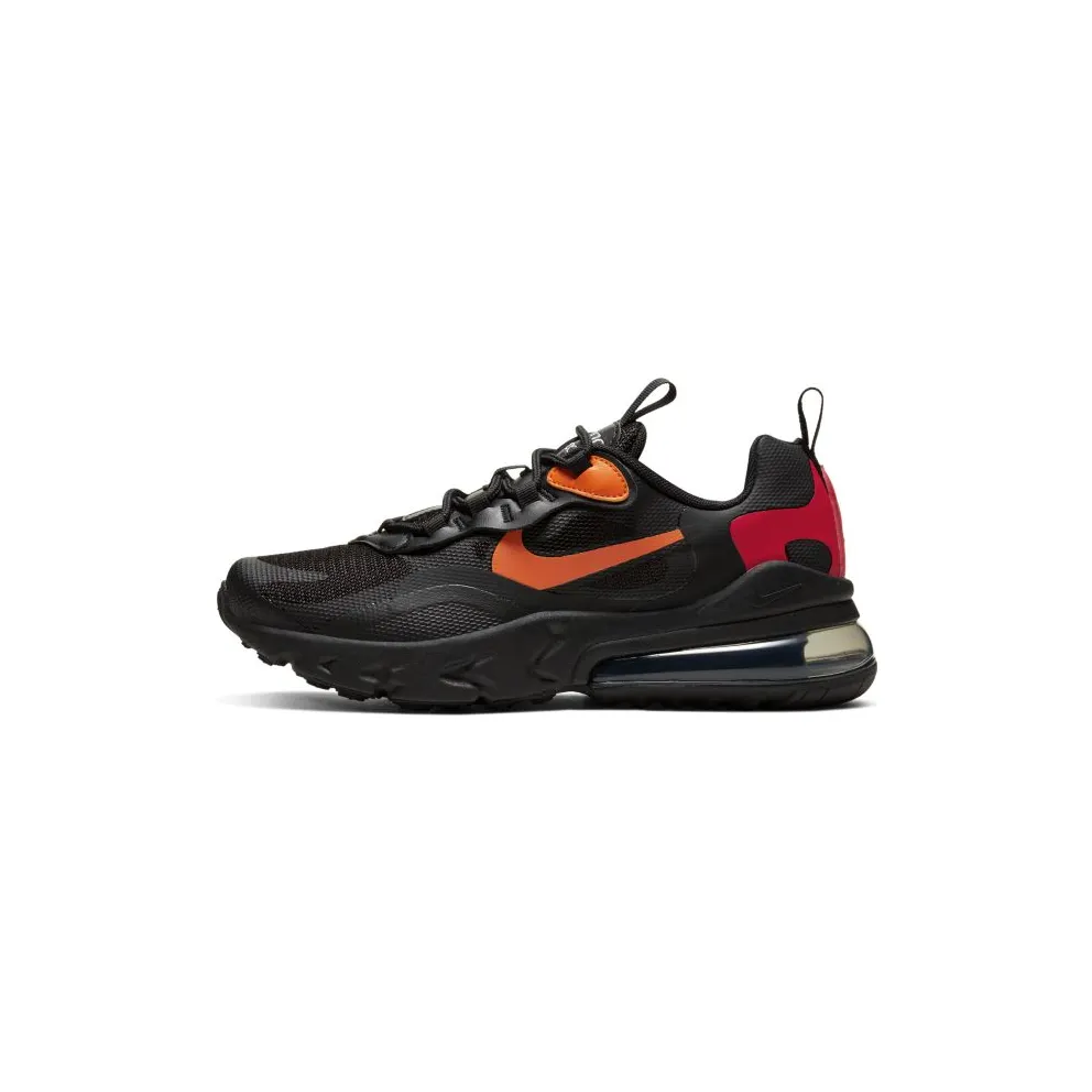 Nike Air Max 270 React Black Magma Orange (GS) Black/Light Smoke Grey/Magma Orange (CV9638-001)