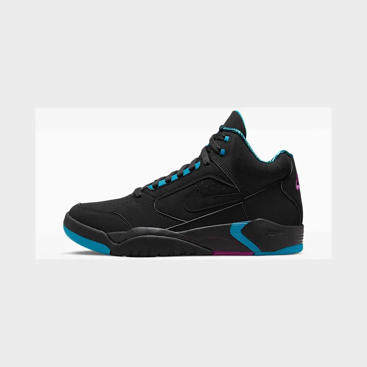 Nike Air Flight Lite II Mid “Black / Cyber Teal / Red Plum” (DQ7687-002)