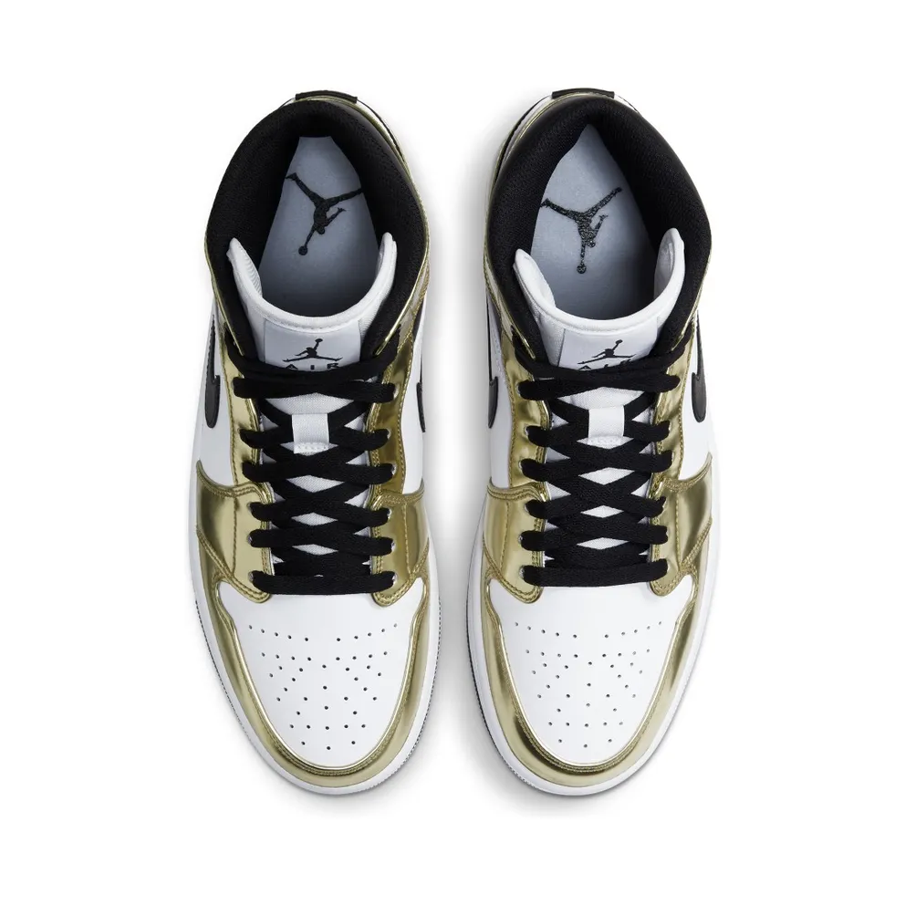 Jordan 1 Mid Metallic Gold Black White Metallic Gold/Black-White (DC1419-700)