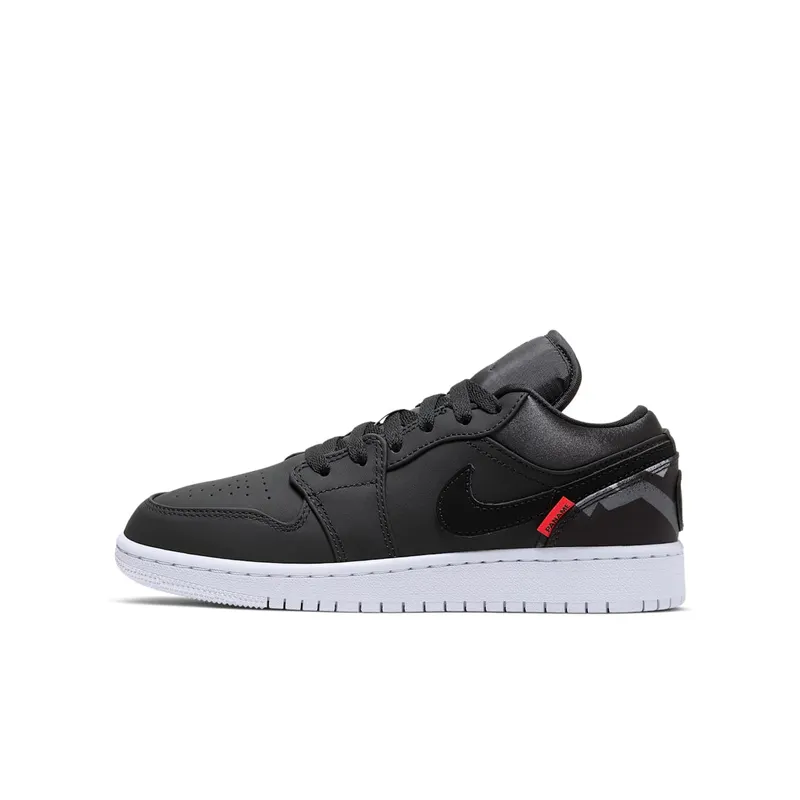 Jordan 1 Low PSG Paris Saint-Germain (GS) Black/Infrared 23-White (CN1077-001)