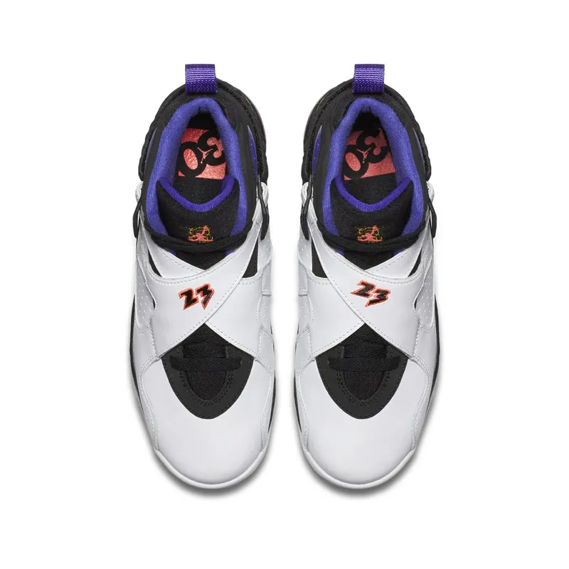 Jordan 8 Retro Three Peat (GS) White/Infrared 23-Black-Bright Concord (305368-142)