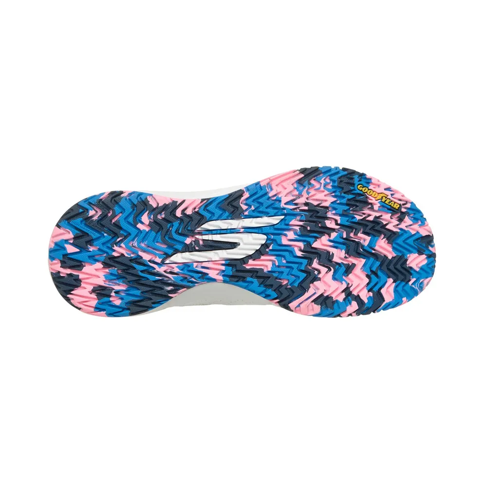 Skechers Relaxed Fit: Viper Court Rally Sneaker White/Pink/Blue