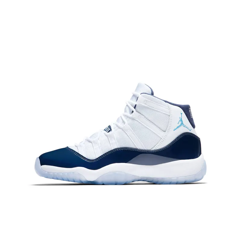 Jordan 11 Retro UNC Win Like 82 (GS) White/University Blue-Midnight Navy (378038-123)