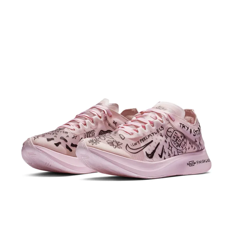 Nike Zoom Fly SP Fast Nathan Bell White/Pink Foam-Black (AT5242-100)