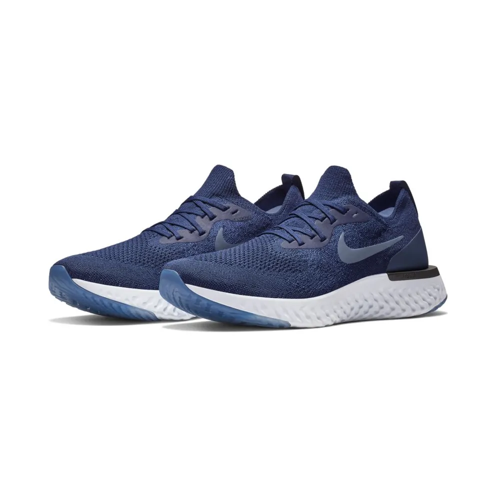Nike Epic React Flyknit College Navy Diffused Blue College Navy/Football Grey-Black-Diffused Blue (AQ0067-402)