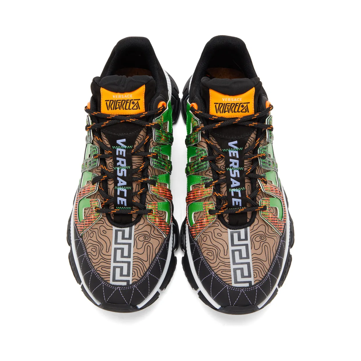 Versace Black & Blue Trigreca Low-Top Sneakers (DSU8094 D17TCG) (5)