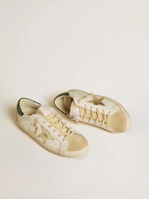 Golden Goose Women’S Super-Star Ltd With Leather Star And Swarovski Crystals Heel Tab (GWF00102.F006621.10613) (2)