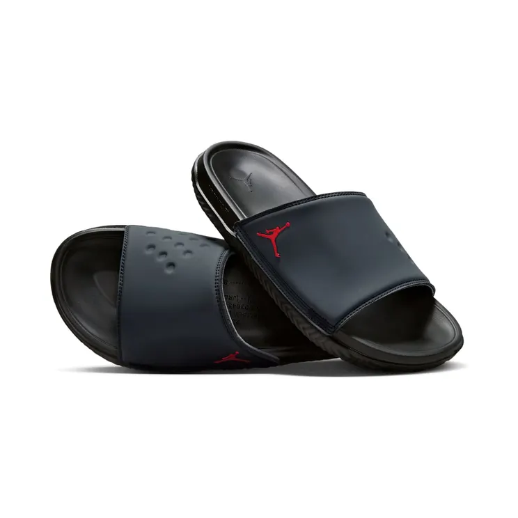 Jordan Play Slide “Anthracite / Black / Cool Grey / University Red” (DC9835-061)