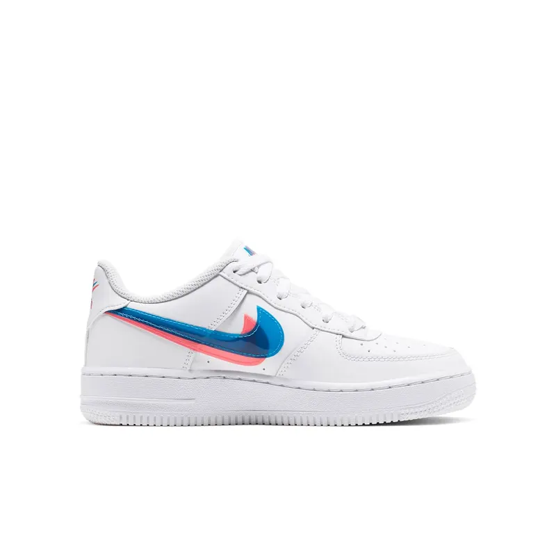 Nike Air Force 1 Low 3D Glasses (GS) White/Bright Crimson-Blue Hero (BV2551-100)
