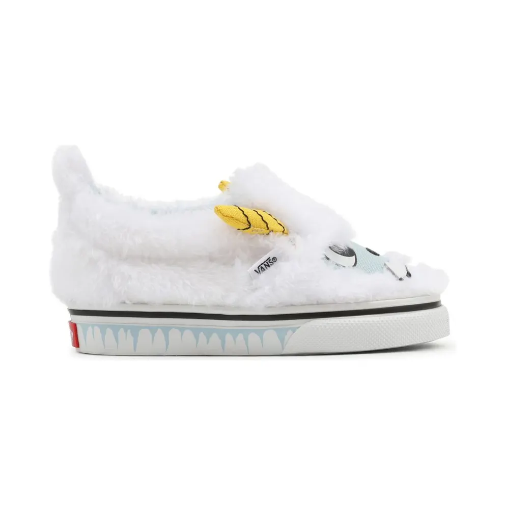 VANS Slip-on Yeti Velcro Toddler Shoes White (VN0A5KXO8CG)