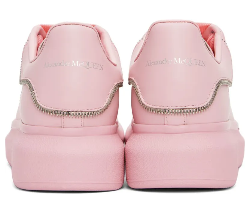 Alexander McQueen Pink Zip Oversized Sneakers (688521WIB9Y5806) (4)