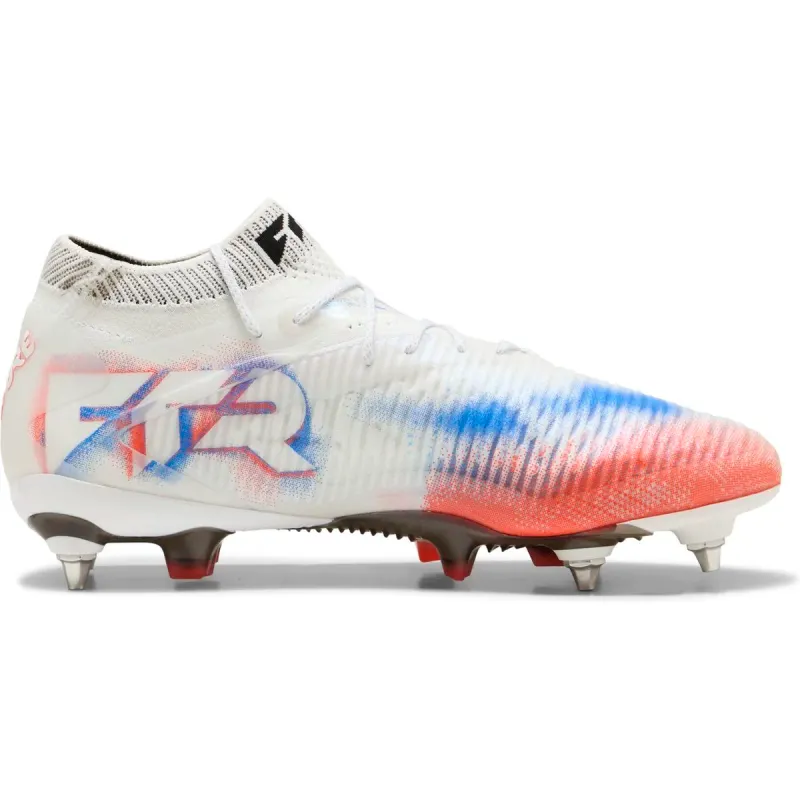 Puma Future 8 Ultimate MxSG Stollen-Fußballschuhe 01 – PUMA white/PUMA black/glowing red 42 für Herren, schwarz, Größe 44 ½ EU / 10 UK (108583)