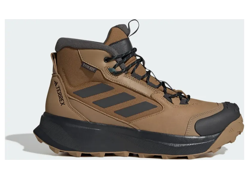 Adidas Terrex Winter Leather Mid Cut RAIN.RDY COLD.RDY Boots Cardboard / Carbon / Bronze Strata (JR5297)