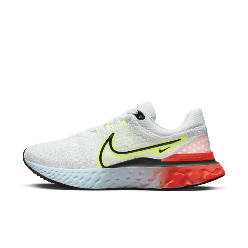 Nike React Infinity Run Flyknit 3 Road Running White (DX3351-100)