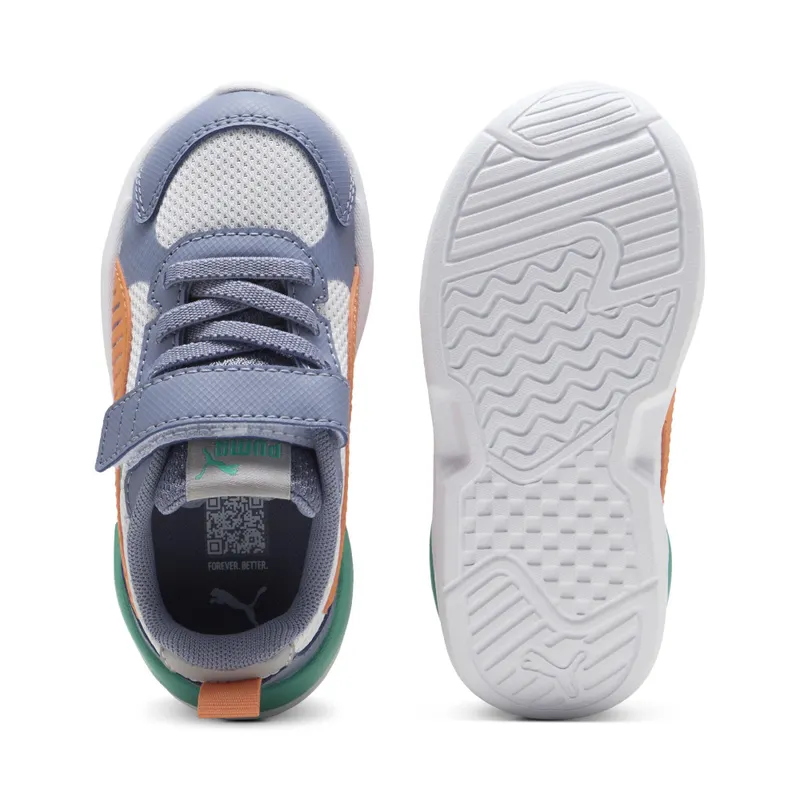 Puma X-Ray 3 “Feather Gray / Melon Glow / Gray Sky / Vibrant Green” (401495_08)