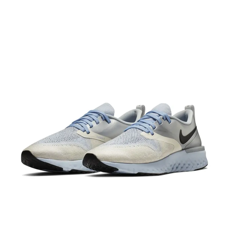 Nike Odyssey React 2 Flyknit Metallic Silver (W) Metallic Silver/Black-Sail (AV2608-001)
