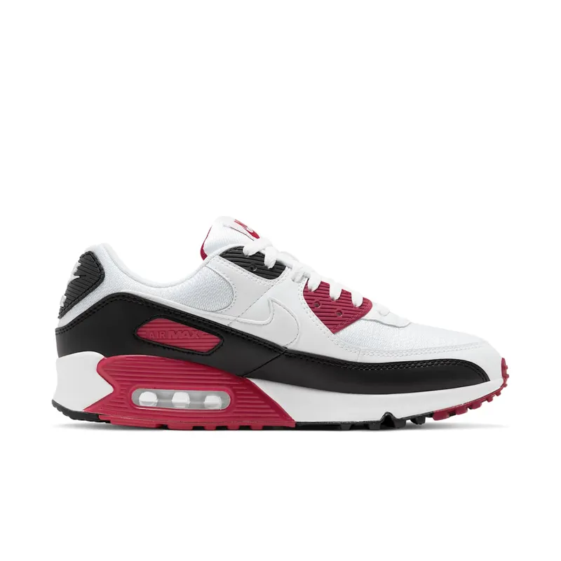 Nike Air Max 90 Recraft New Maroon White/White-New Maroon-Black (CT4352-104)