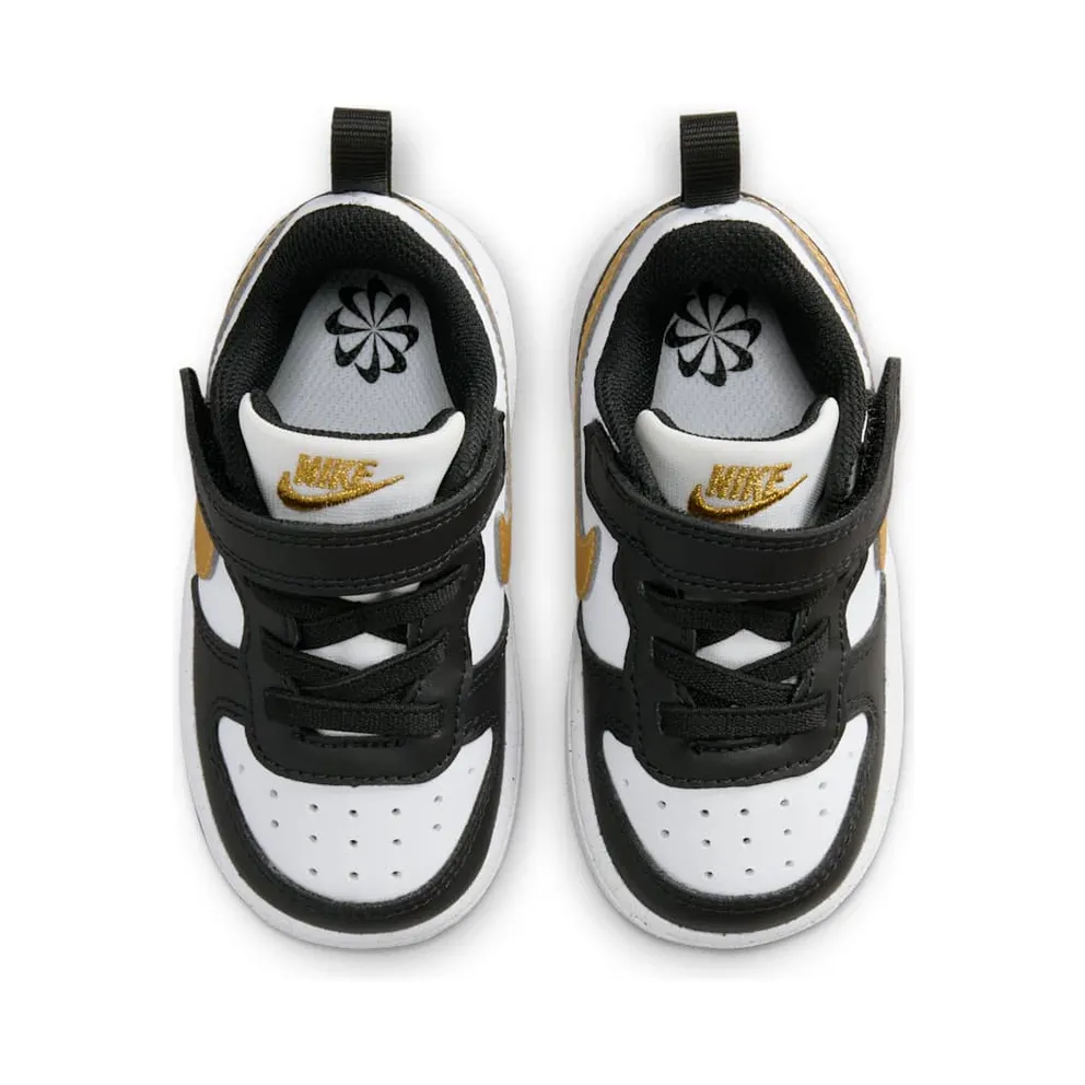 Nike Court Borough Low Recraft Black White Metallic Gold (DV5458-008)