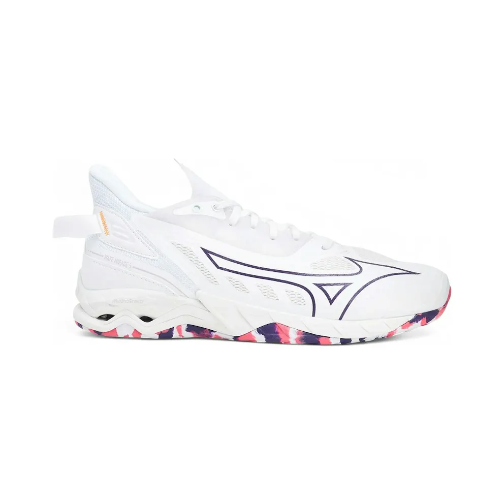 Mizuno Wave Mirage 5 White Violet Indigo Camellia Rose (X1GB235020)