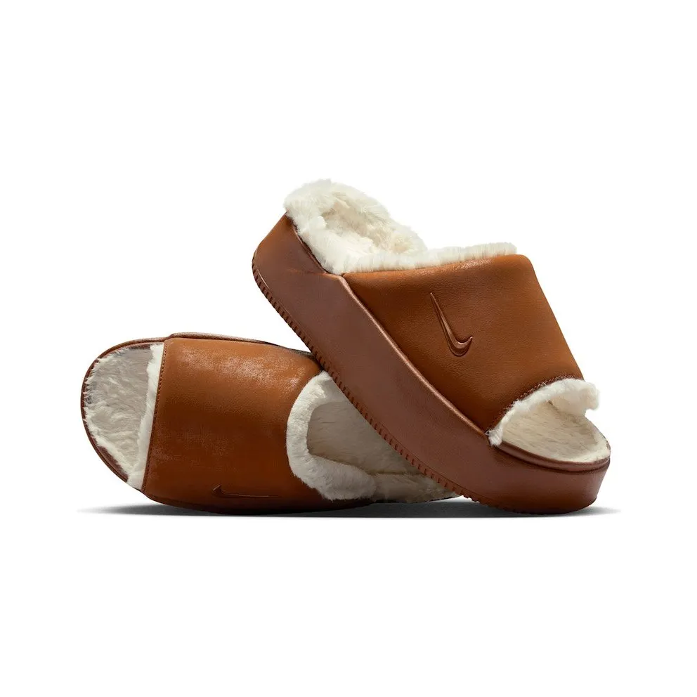 Nike Calm Elevation Fur Slide Light British Tan Coconut Milk (IO0496-200)
