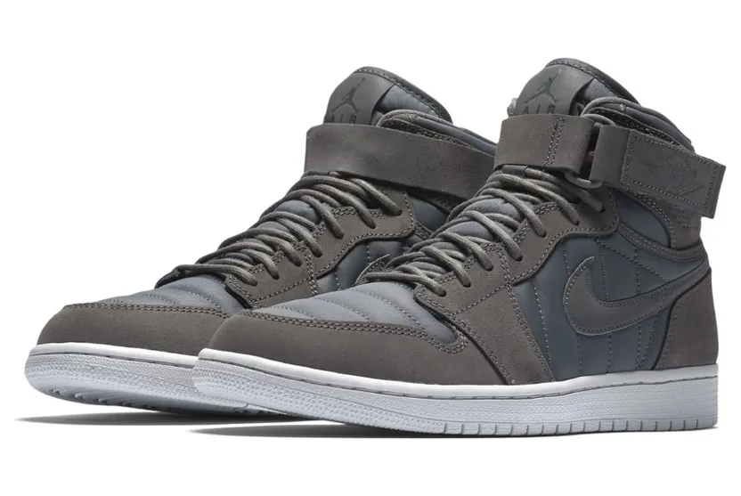Air Jordan 1 High STRAP DARK GREY/DARK GREY-PURE PLATINUM (342132-005)